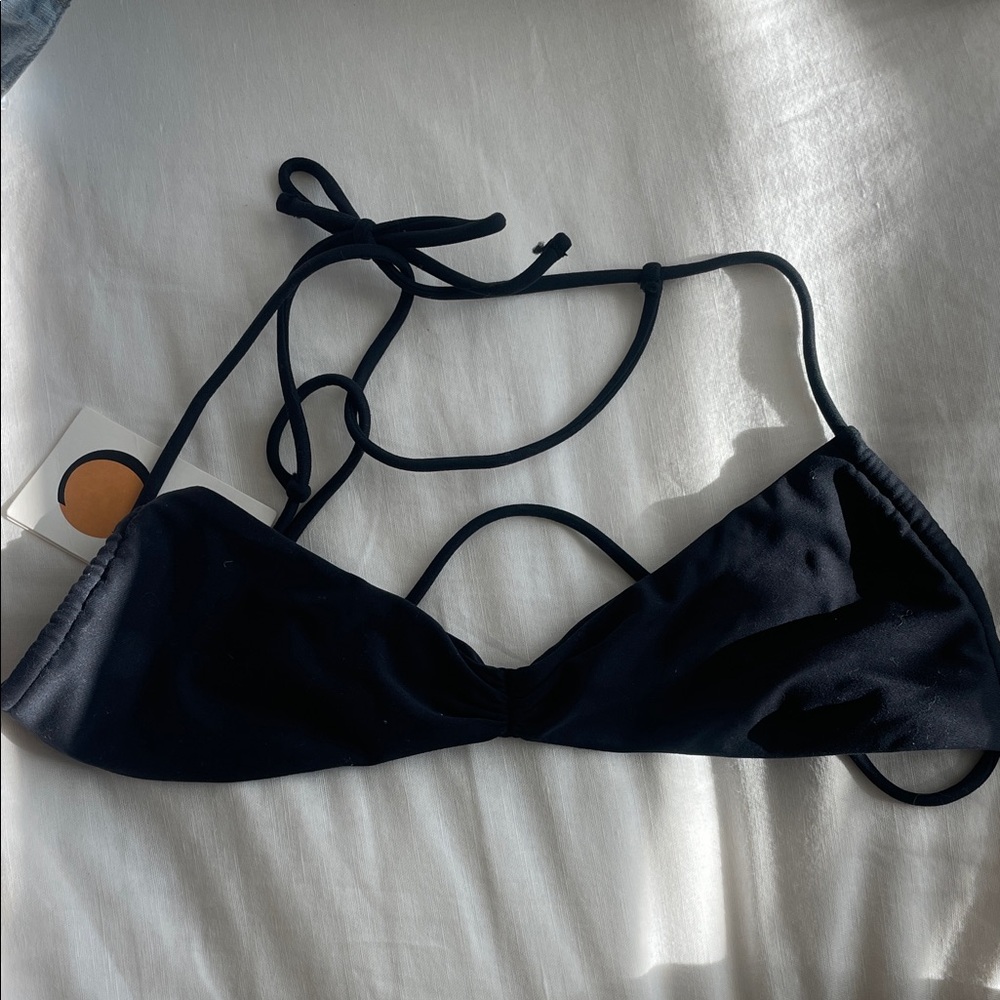 NWT Tropic of C Black Lira Bikini Top